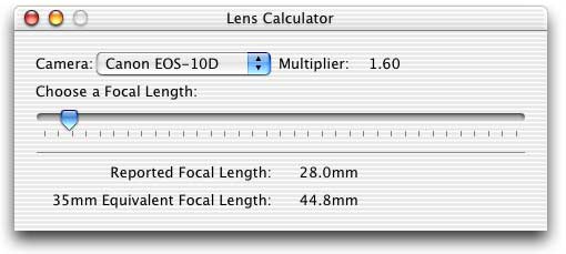 Lens Calculator Screen Grab