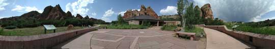 Thumbnail of the visitor's center at Roxborough State Park 