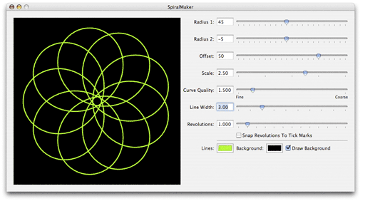 SpiralMaker Window